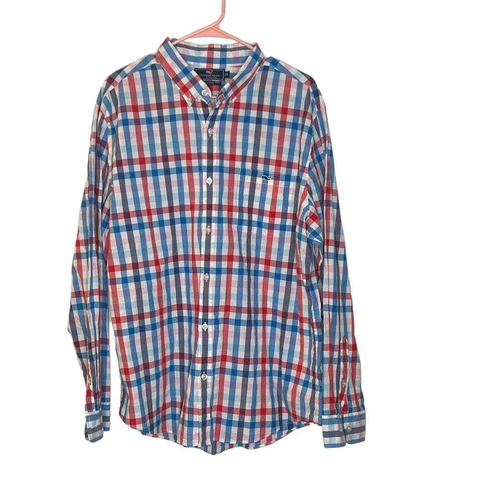 Vineyard Vines slim fit plaid tucker shirt